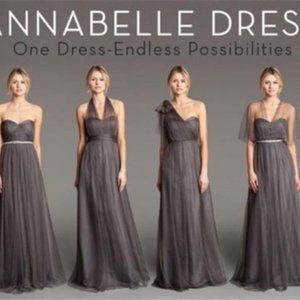 Jenny Yoo Annabelle convertible bridesmaid dress (color: Shadow Grey)
